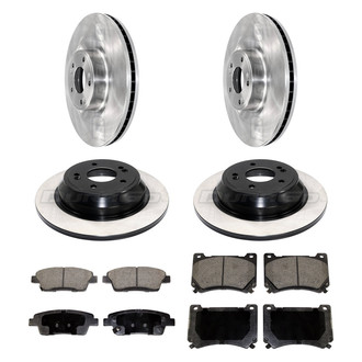DuraGo® - Plain Front and Rear Brake Kit with Ceramic Pads
