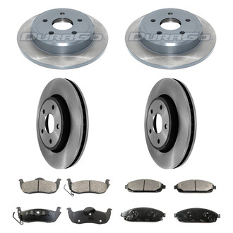 DuraGo® - Plain Front and Rear Brake Kit with Ceramic Pads