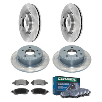 DuraGo® - Plain Front and Rear Brake Kit with Ceramic Pads
