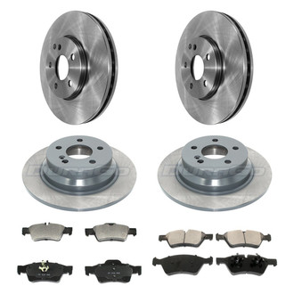 DuraGo® - Plain Front and Rear Brake Kit with Ceramic Pads