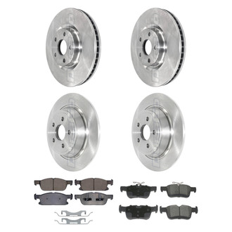 DuraGo® - Plain Front and Rear Brake Kit with Ceramic Pads