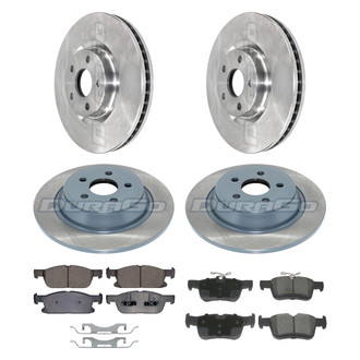 DuraGo® - Plain Front and Rear Brake Kit with Ceramic Pads