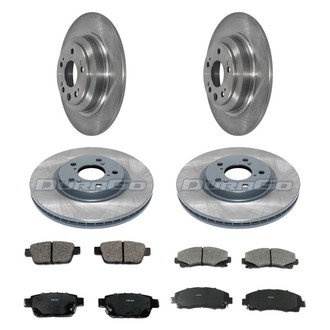 DuraGo® - Plain Front and Rear Brake Kit with Ceramic Pads