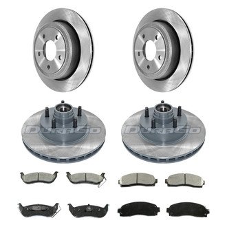 DuraGo® - 1-Piece Plain Brake Kit with Ceramic Brake Pads