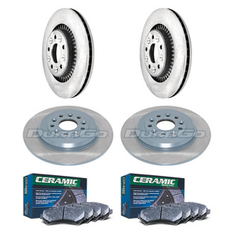 DuraGo® - Plain Front and Rear Brake Kit with Ceramic Pads