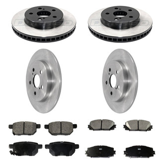 DuraGo® - Plain Front and Rear Brake Kit with Ceramic Pads