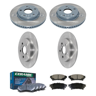 DuraGo® - Plain Front and Rear Brake Kit with Ceramic Pads