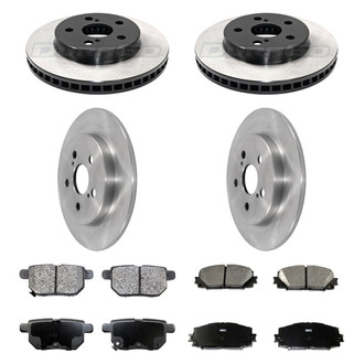 DuraGo® - Plain Front and Rear Brake Kit with Ceramic Pads