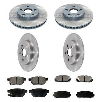 DuraGo® - Plain Front and Rear Brake Kit with Ceramic Pads