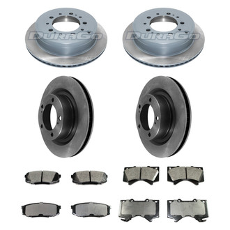 DuraGo® - Plain Front and Rear Brake Kit with Ceramic Pads