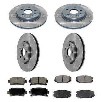 DuraGo® - Plain Front and Rear Brake Kit with Ceramic Pads