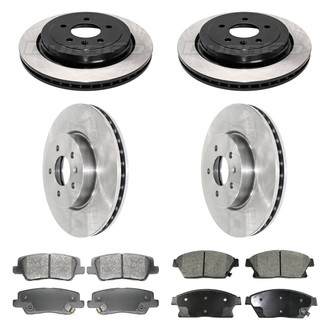 DuraGo® - Plain Front and Rear Brake Kit with Ceramic Pads