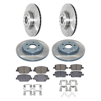 DuraGo® - Plain Front and Rear Brake Kit with Ceramic Pads