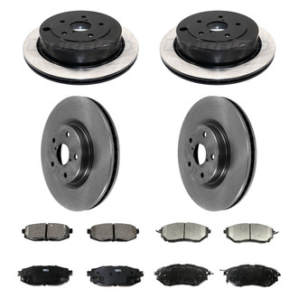 DuraGo® - 1-Piece Plain Brake Kit with Ceramic Brake Pads