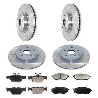 DuraGo® - Plain Front and Rear Brake Kit with Ceramic Pads