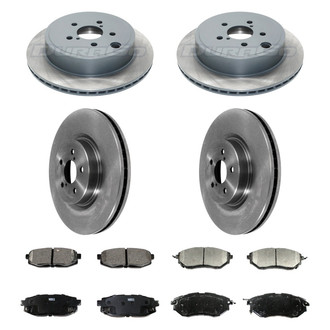 DuraGo® - Plain Front and Rear Brake Kit with Ceramic Pads