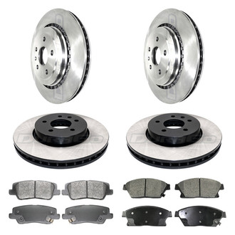 DuraGo® - Plain Front and Rear Brake Kit with Ceramic Pads