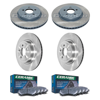 DuraGo® - Plain Front and Rear Brake Kit with Ceramic Pads