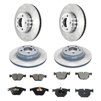 DuraGo® - Plain Front and Rear Brake Kit with Ceramic Pads