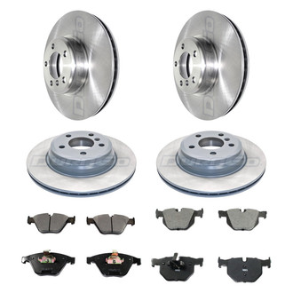 DuraGo® - Plain Front and Rear Brake Kit with Ceramic Pads