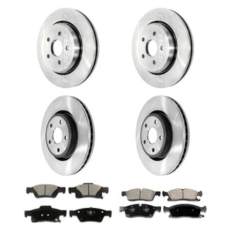 DuraGo® - Plain Front and Rear Brake Kit with Ceramic Pads