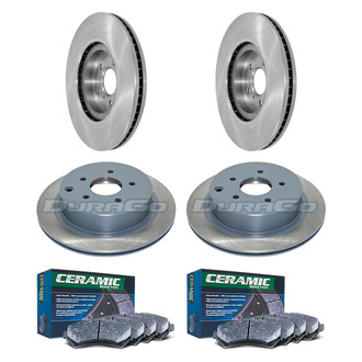 DuraGo® - Plain Front and Rear Brake Kit with Ceramic Pads