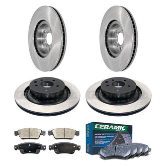 DuraGo® - Plain Front and Rear Brake Kit with Ceramic Pads