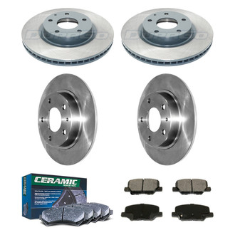DuraGo® - Plain Front and Rear Brake Kit with Ceramic Pads