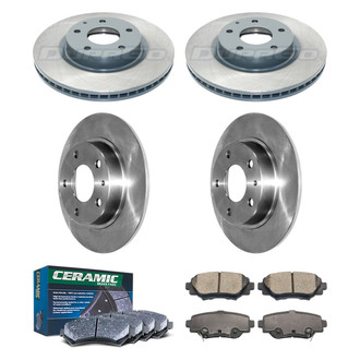DuraGo® - Plain Front and Rear Brake Kit with Ceramic Pads