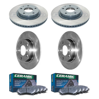 DuraGo® - Plain Front and Rear Brake Kit with Ceramic Pads