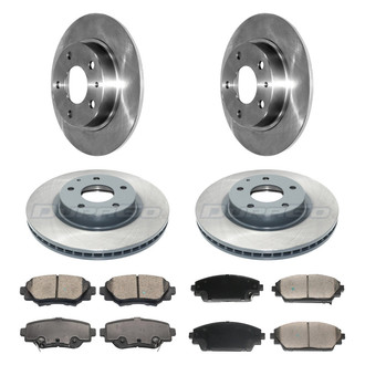 DuraGo® - Plain Front and Rear Brake Kit with Ceramic Pads