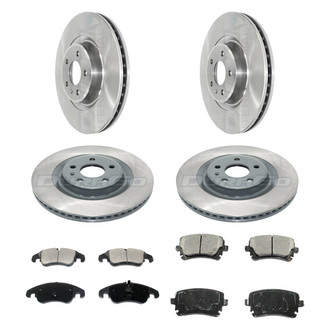DuraGo® - Plain Front and Rear Brake Kit with Ceramic Pads
