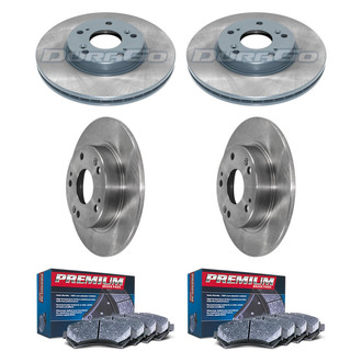 DuraGo® - Premium™ Plain Brake Kit with Semi-Metallic Pads