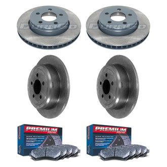 DuraGo® - Premium™ Plain Brake Kit with Semi-Metallic Pads