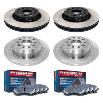 DuraGo® - Premium™ Plain Brake Kit with Semi-Metallic Pads