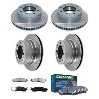 DuraGo® - Plain Front and Rear Brake Kit with Ceramic Pads