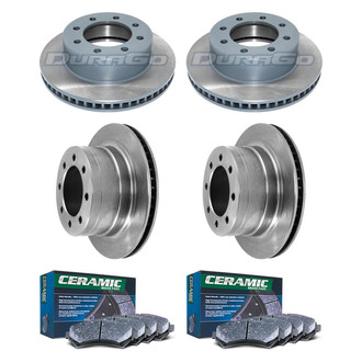 DuraGo® - Plain Front and Rear Brake Kit with Ceramic Pads