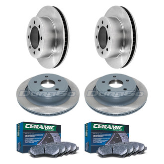 DuraGo® - Plain Front and Rear Brake Kit with Ceramic Pads