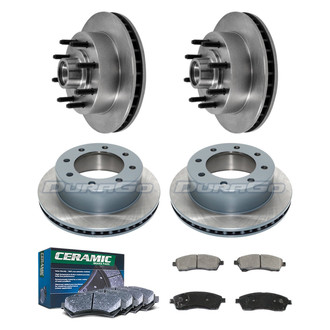 DuraGo® - Plain Front and Rear Brake Kit with Ceramic Pads