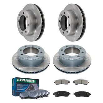 DuraGo® - Plain Front and Rear Brake Kit with Ceramic Pads