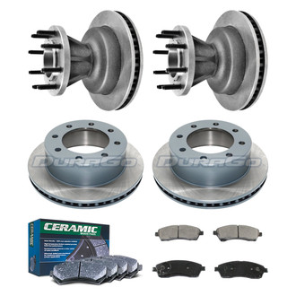 DuraGo® - Plain Front and Rear Brake Kit with Ceramic Pads