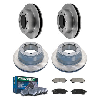 DuraGo® - Plain Front and Rear Brake Kit with Ceramic Pads