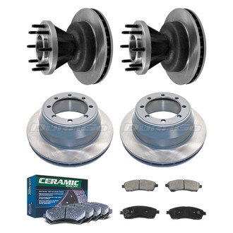 DuraGo® - Plain Front and Rear Brake Kit with Ceramic Pads