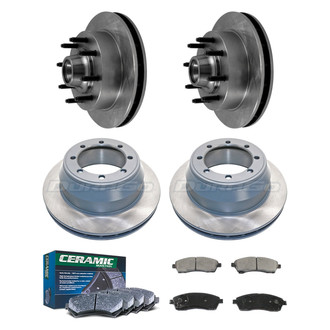 DuraGo® - Plain Front and Rear Brake Kit with Ceramic Pads