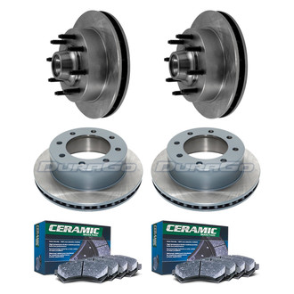 DuraGo® - Plain Front and Rear Brake Kit with Ceramic Pads