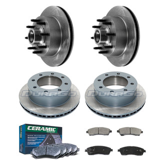 DuraGo® - Plain Front and Rear Brake Kit with Ceramic Pads