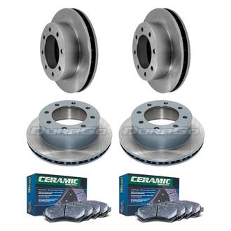 DuraGo® - Plain Front and Rear Brake Kit with Ceramic Pads