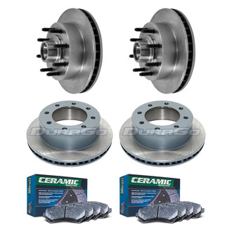 DuraGo® - Plain Front and Rear Brake Kit with Ceramic Pads
