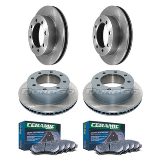 DuraGo® - Plain Front and Rear Brake Kit with Ceramic Pads