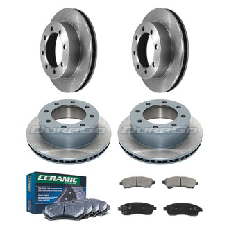 DuraGo® - Plain Front and Rear Brake Kit with Ceramic Pads